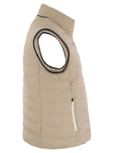 Brunello Cucinelli Sleeveless Down Jacket In Membraned Nylon With Monile