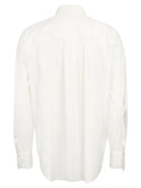 Brunello Cucinelli Stretch Cotton Poplin Shirt With 'Shiny Tab'