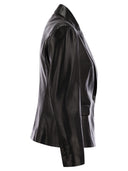 Brunello Cucinelli Nappa Leather Jacket With Jewellery