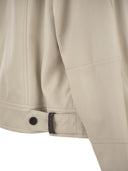 Brunello Cucinelli Nappa Leather Biker With Shiny Details