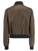 Brunello Cucinelli Capispalla In Nappa Country Con Imbottitura In Thermore® E Shiny Tab