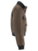 Brunello Cucinelli Capispalla In Nappa Country Con Imbottitura In Thermore® E Shiny Tab