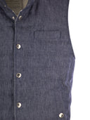 Brunello Cucinelli linnen mouwloze donsjas