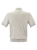 Brunello Cucinelli Polo In Maglia Di Cotone E Seta