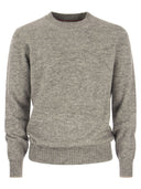 Brunello Cucinelli Crew Neck Sweater in Alpaca katoen en wol