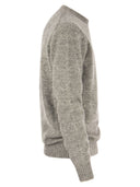 Brunello Cucinelli Crew Neck Sweater in Alpaca katoen en wol