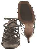 Brunello Cucinelli kostbares Netto Wildleder hohe Sandalen