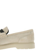Brunello Cucinelli Suede Penny Loafer With Jewellery