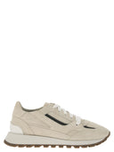 Brunello Cucinelli Runner In Camoscio Con Precious Contour