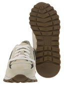 Brunello Cucinelli Runner In Camoscio Con Precious Contour