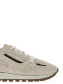 Brunello Cucinelli Runner In Camoscio Con Precious Contour