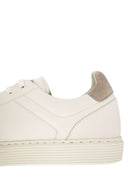 Brunello Cucinelli Calfskin Trainers With Grain
