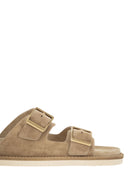 Brunello Cucinelli Urban Slides In Washed Suede