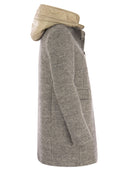 Fay Toggle Wool Blend Coat With Hood