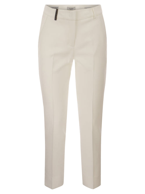 PESICO stretch cotton gabardine sigaretten broek