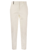 Peserico Iconic Fit pantals en comodidad de algodón satinado