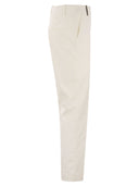 Peserico Iconic Fit pantals en comodidad de algodón satinado