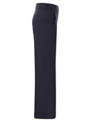 Pantalones de lona de mezcla de viscosa de peserico