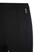Elisabetta Franchi Stretch Crepe Palazzo Trousers With Charms