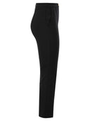 Elisabetta Franchi Straight Trousers In Bi Elastic Technical Fabric With Clamping