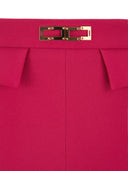 Elisabetta Franchi Trousers In Double Tapered Stretch Crepe