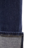 Fabiana Filippi Stretch Denim Trousers With Turn Ups