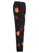 Marni Trousers With Faded Roses Print
