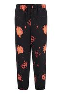 Marni Trousers With Faded Roses Print
