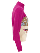 MC2 Saint Barth Wool e Cashmere Blend Jumper con stampa cartolina vintage