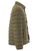 Herno Resort Shirt Down Jacket In Light Stretch Nylon