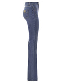 Elisabetta Franchi Paw Jeans With Logo Plates