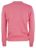 Mc2 Saint Barth Wool And Cashmere Blend Jumper With Favolosa Embroidery