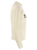 Mc2 Saint Barth Wool And Cashmere Blend Jumper With Simply The Best Embroidery