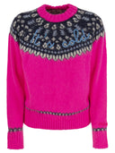 MC2 Saint Barth Women's Crew Neck Jumper a Nordic Jacquard