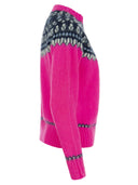 MC2 Saint Barth Women's Crew Neck Jumper a Nordic Jacquard