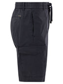 Peserico Lightweight Cotton Lyocell Canvas Jogger Bermuda Shorts