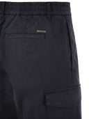 Peserico Lightweight Cotton Lyocell Canvas Jogger Bermuda Shorts
