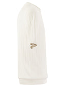 Peserico T Shirt In Pure Cotton Crépe Yarn