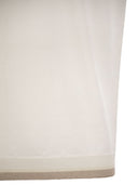 Peserico T Shirt In Linen And Cotton Yarn