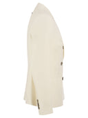 Peserico lana e tela di lino Blazer a doppio petto