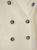 Peserico lana e tela di lino Blazer a doppio petto