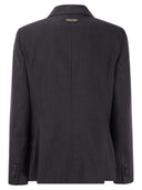 Peserico lana e tela di lino Blazer a doppio petto