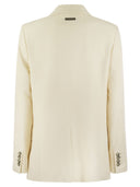 Peserico Viscose Blend Double Breasted Blazer