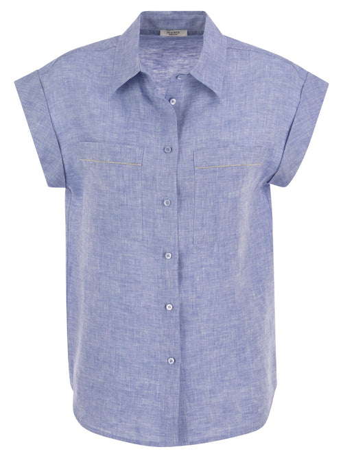 PESICO LINEN Mouwloos shirt