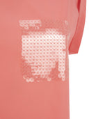 PESICO TOP in kostbare zijden crêpe de chine met waterig borduurwerk