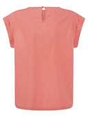 PESICO TOP in kostbare zijden crêpe de chine met waterig borduurwerk