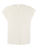 Peserico Crepe De Chine Top With Sequin Pocket