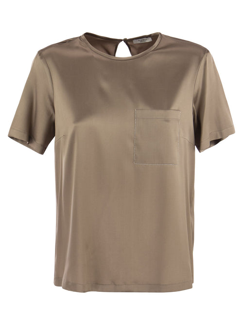 PESICO Silk Satin T -shirt