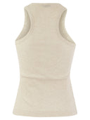 Peserico Ribbed Top In Cotton Yarn