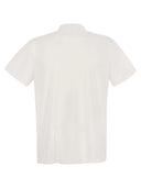 Majestic Linen Polo Shirt con bottoni